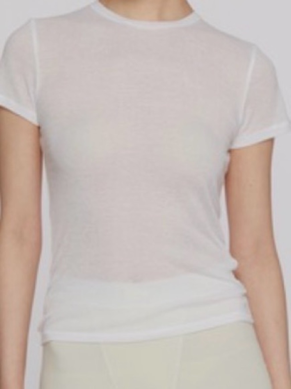 SKIMS White Short-Sleeve Crewneck Tee
